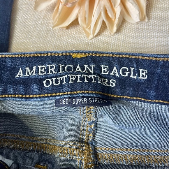 American Eagle Distressed Jeggings Skinny Jeans 4 - Picture 9 of 10